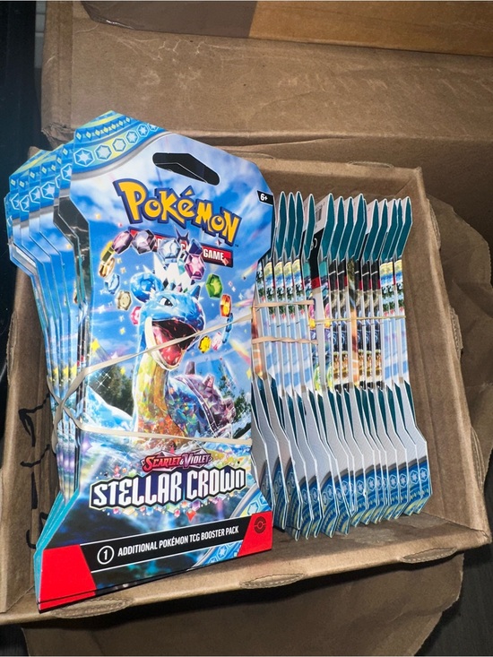 Pokemon Other - 1PC Pokémon TCG Scarlet & Violet Stellar Croww Booster Pack - Blue Artwork